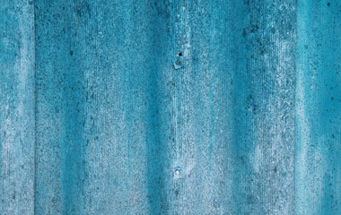 Poster - The wall is painted with blue paint as an abstract background