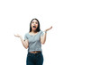© LIGHTFIELD STUDIOS - excited asian girl gesturing with open mouth isolated on white