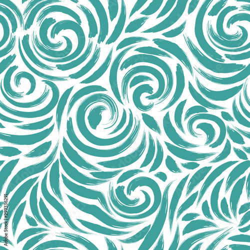 Tapety Turkusowe seamless-pattern-of-brush-strokes-of-turquoise-color-on-a-white-background-harvesting-for-the-design-of-fabrics-and-curtains