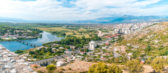 Wall Mural - Panoramic View of Rozafa Castle