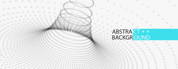 Perspective grid background. Technology(science) style. Vector Illustration.