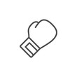 Boxing glove line outline icon