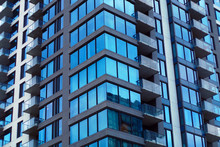 Building Corner Skyscraper Residential Office Glass Condominium