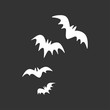 Vector bats collection. Halloween scary animal vector set.
