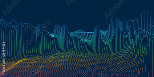 Abstract digital landscape....