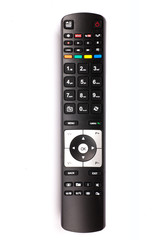 unnamed tv remote control on white background