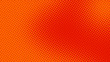 Orange red pop art background in retro comic style with halftone dots design, vector illustration eps10