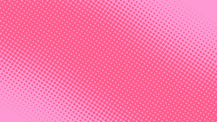 Wall Mural - Baby pink pop art background in retro comic style with halftone dotted design, vector illustration eps10