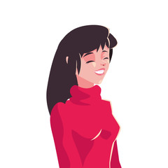 avatar woman person vector design