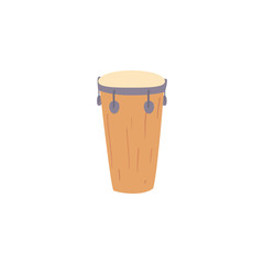 Sticker - musical instrument congas on white background