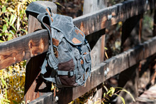 Canvas And Leather Backpack