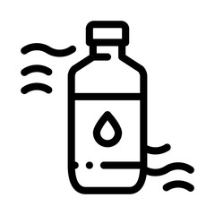 Poster - Medicine Bottle Biohacking Icon Vector Thin Line. Contour Illustration