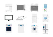 © djvstock - Variety home appliances icon set pack vector design