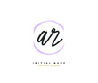 © FAAZT_Creative - A R AR Beauty vector initial logo, handwriting logo of initial signature, wedding, fashion, jewerly, boutique, floral and botanical with creative template for any company or business.