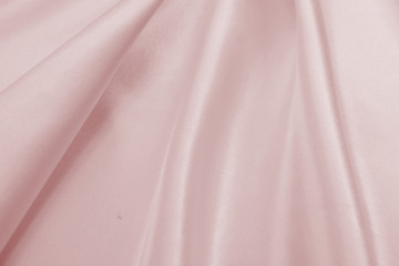 Wall Mural - Delicate satin draped fabric pink texture for festive backgrounds