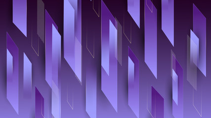 Abstract colorful purple geometrical composition background. 3D effect colorful modern pattern.