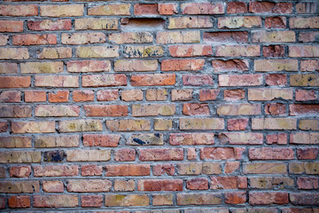 Wall Mural - Brick wall. Brown. Natural background. brick and clay texture