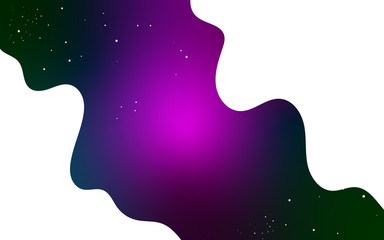 Wall Mural - vector space background . cute flat style template with stars in outer space