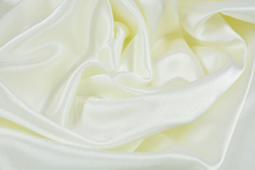 Wall Mural - The texture of the satin fabric of white color for the background