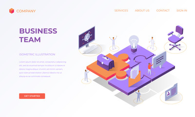 Sticker - Landing page for business team