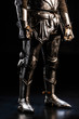 © LIGHTFIELD STUDIOS - cropped view of knight in armor on black background