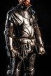 © LIGHTFIELD STUDIOS - cropped view of knight in armor isolated on black