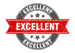 © Aquir - excellent round stamp with red ribbon. excellent