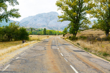 Canvas Print - Asphalt road in Spain