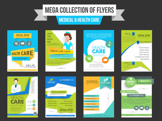 Sticker - Collection of Medical and Health Care flyers.