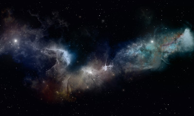 deep space imaginary nebula