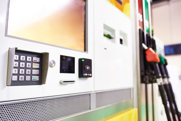 Payment terminal modern filling station
