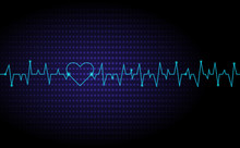 Pulse Heart Beats Lines Cardiogram Medical Background