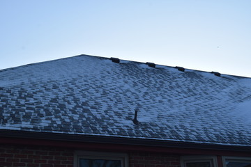 Canvas Print - Snowy Roof