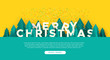 © Cienpies Design - Merry Christmas web template paper cut pine tree
