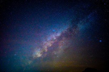Wall Mural - milky way galaxy beauty in dark night