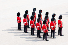 Model Soldiers - The Coldstream Guards Stand Immaculately On Parade