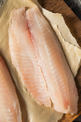 Poster - Raw White Organic Tilapia Fish