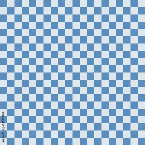 Seamless Black and white checkered background Blue and pink squares, geometri...