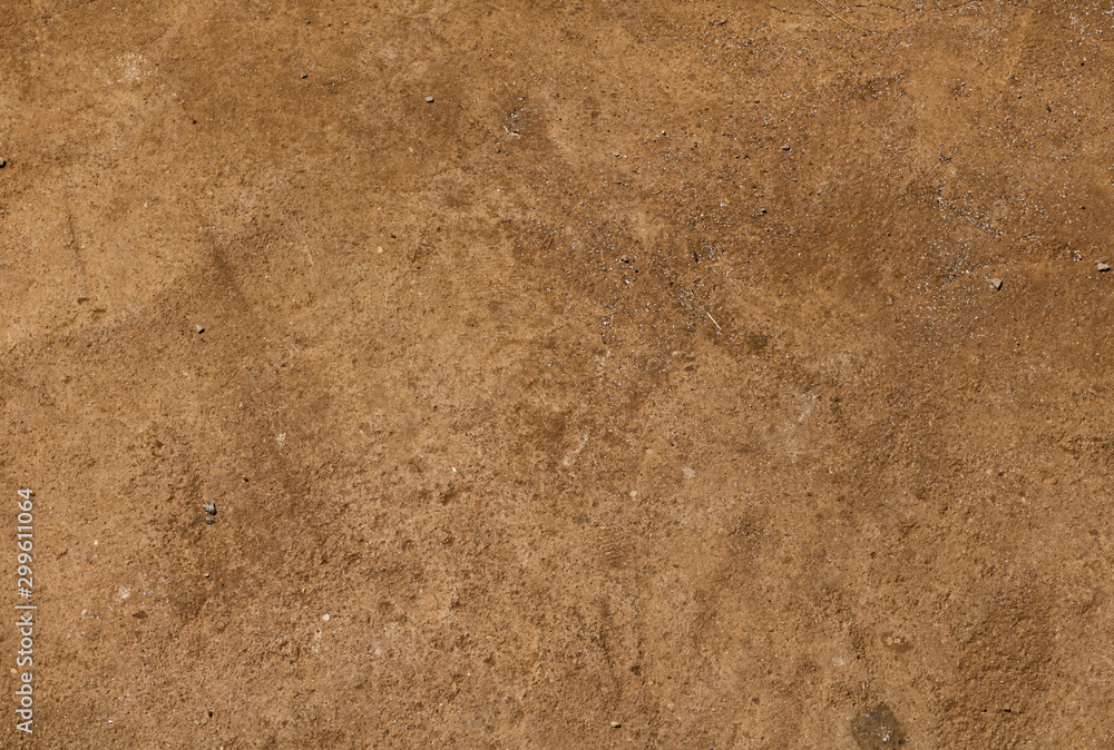 The surface of a dirty sandy floor, ground background - obrazy, fototapety, plakaty 
