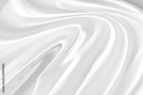 Fotomural white fabric abstract curve background
