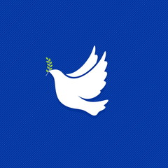 Dove, a symbol of peace and purity. The biblical symbol of the Holy Spirit.