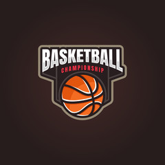 Wall Mural - Basketball Logo, American Logo Sport