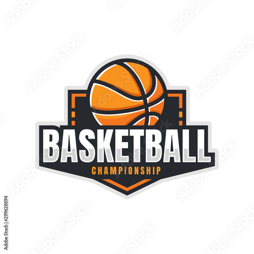 Cuadros en Lienzo Basketball Logo, American Logo Sport