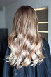 Hairstyle ombre color .Highlight hair