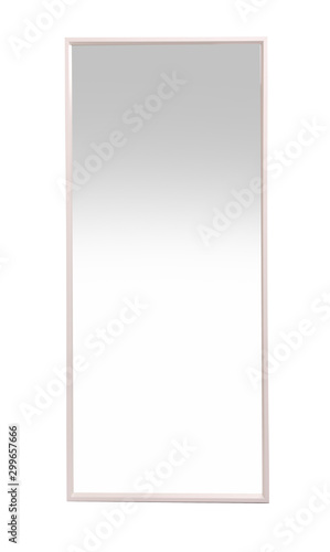 Fotomural Beautiful large mirror isolated on white. Home decor