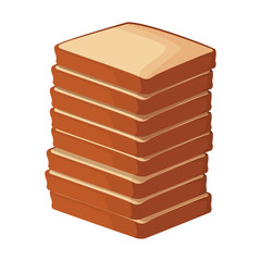 Sticker - tower of loaves icon, colorful design