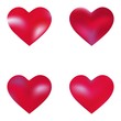 © Эдуард Ку знецов - Collection of abstract backgrounds hearts.