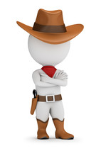 3d Small People - Cowboy