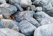 Closeup Of A Pile Of Stones And Pebbles