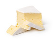 cheese brie on a white background